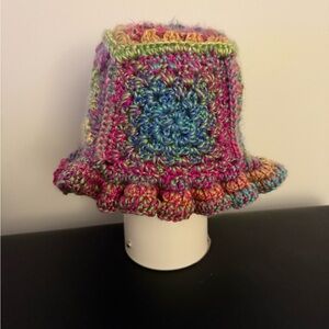 Multicolor Crochet Bucket Hat